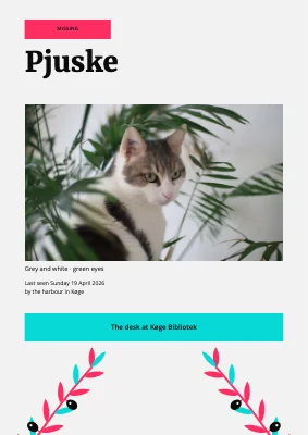 Missing cat in Køge