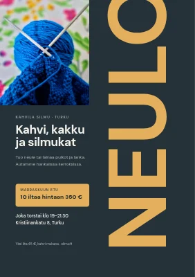 Neulekahvila — leimakortti