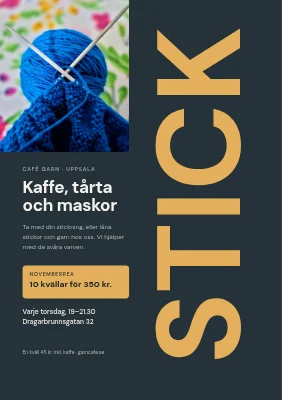 Stickcafé — stämpelkort