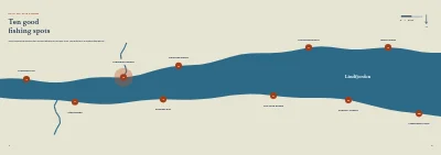 Pages 4–5 of Guide to angling in the fjord – 20 pages