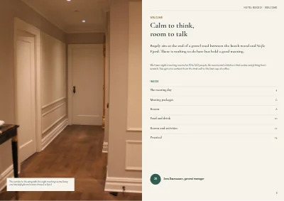 Pages 2–3 of Meeting packages for a conference hotel – 16 pages