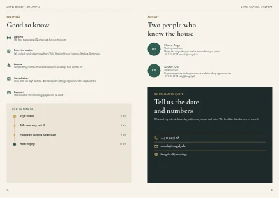 Pages 14–15 of Meeting packages for a conference hotel – 16 pages