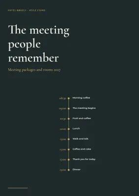 Meeting packages for a conference hotel – 16 pages