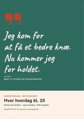 Seniortræning i Frederikshavn