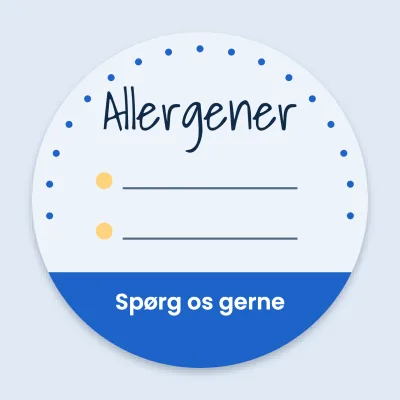 Allergener til at skrive på