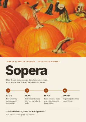 Noche de sopa — cena comunitaria