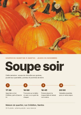 Soirée soupe — dîner de quartier