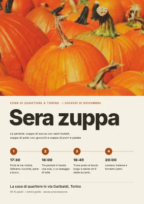 Serata zuppa — cena di comunità