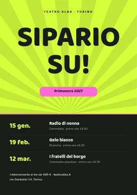 Teatro — stagione primaverile