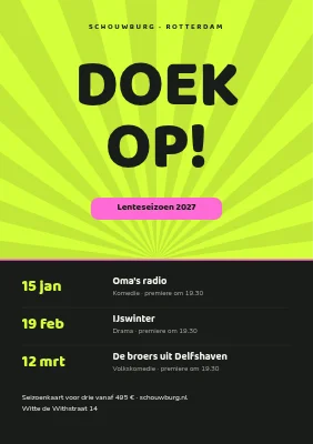 Theater — voorjaarsseizoen