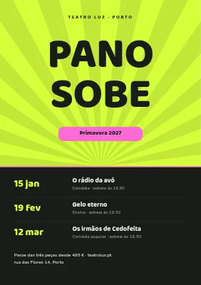 Teatro — temporada de primavera