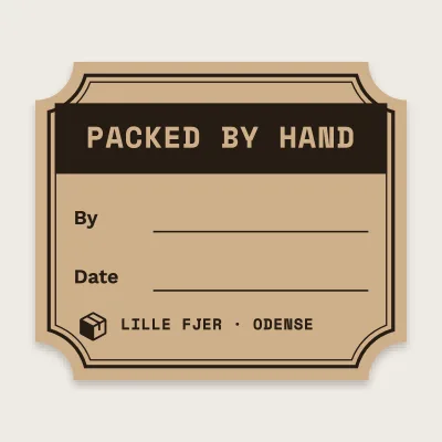 The packed-by-hand stamp