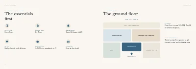 Pages 4–5 of Guest directory for a seaside hotel – 48 pages