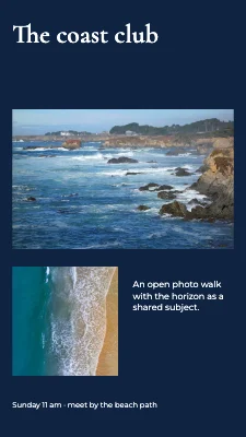 The coast club · panorama serif