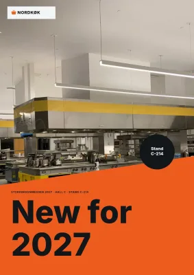 Trade fair new-products brochure for a kitchen equipment maker – 8 pages