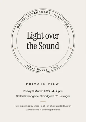 Private view in Helsingør — invitation