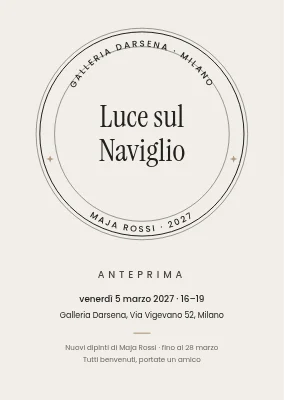Vernissage a Helsingør — invito