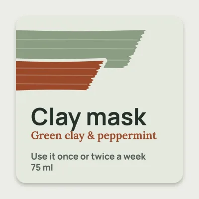 Clay mask swatch