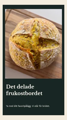 Sida 1 av Det delade frukostbordet · Bokomslag
