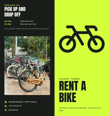 Bike hire and routes
