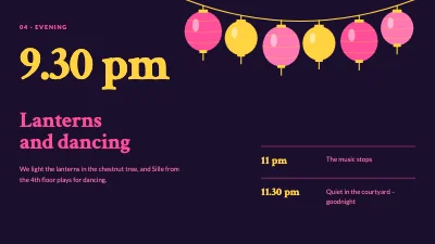 Page 6 of Courtyard summer party — the day’s programme