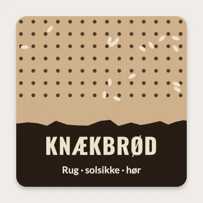 Knækbrød med rug og frø