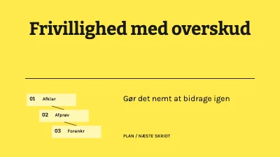 Frivillighed med overskud