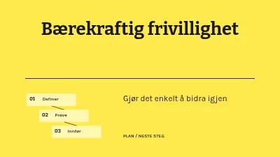 Bærekraftig frivillighet