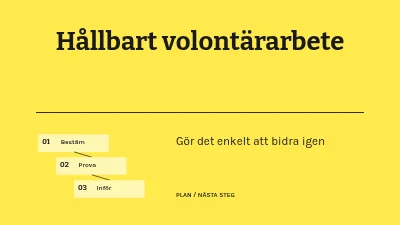 Hållbart volontärarbete