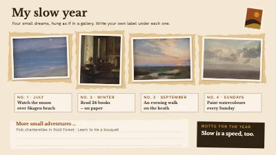My slow year