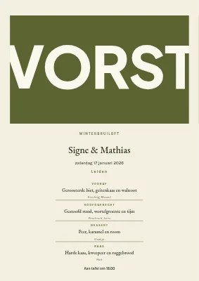 Wintermenu — Signe en Mathias, Randers