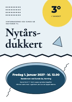 Vinterbadning — nytårsdukkert