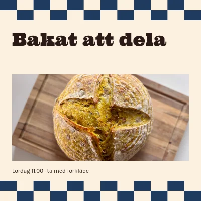 Bakat att dela · kök med gingham