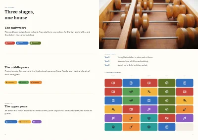 Pages 10–11 of Presentation brochure for an independent school – 16 pages