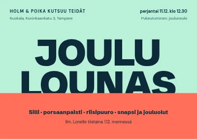 Joululounas — jättikokoinen kirjasin