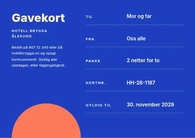 Side 2 av Gavekort — hotellopphold