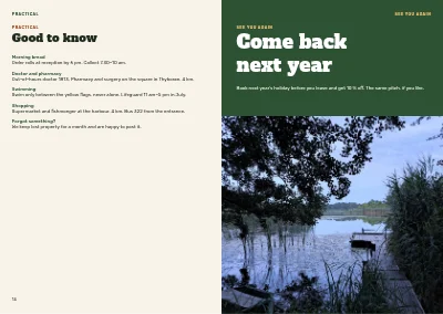 Pagine 14–15 di Campsite welcome booklet – 16 pages