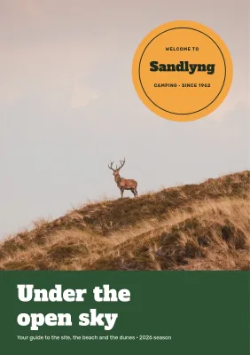 Campsite welcome booklet – 16 pages