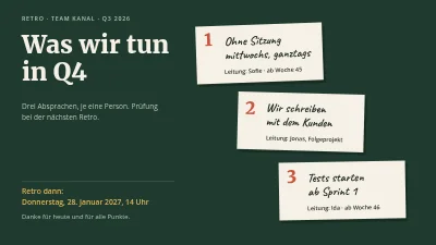 Seite 6 von Retrospektive — das Retro-Board des Teams