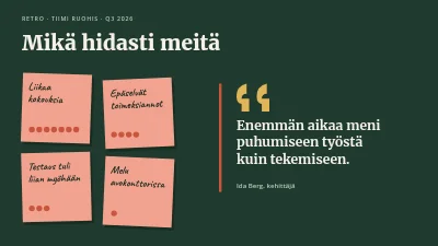 Sivu 4 – Retrospektiivi — tiimin retrotaulu