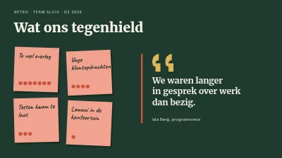 Pagina 4 van Retrospective — het retrobord van het team
