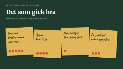 Sida 3 av Retrospektiv — teamets retrotavla