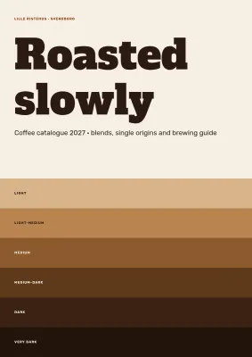 Coffee catalogue for a coffee roastery – 12 pages