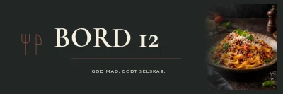 BORD 12 — restaurantskilt