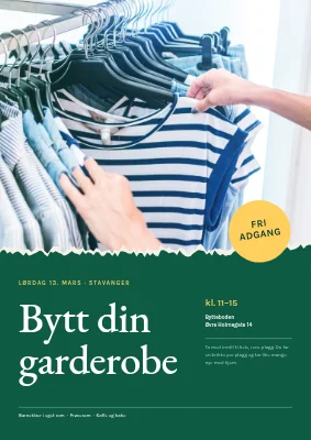 Klesbyttedag i Odense — plakat