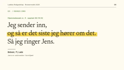 Side 6 av Brukerundersøkelse — funn og anbefalinger