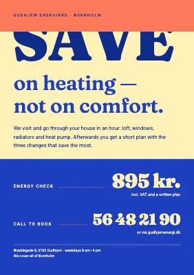 Energy advice — save on heating