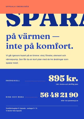 Energiråd — spara på uppvärmningen