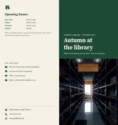 Autumn at the library