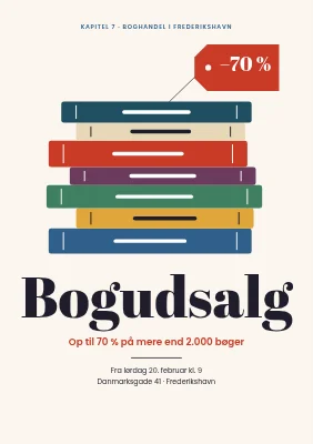 Bogudsalg i boghandel i Frederikshavn